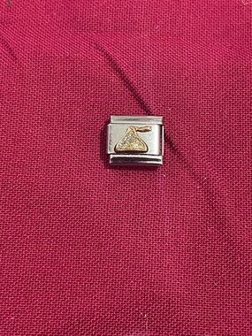 Vintage Glittery Hershey Kiss Italian Charm
